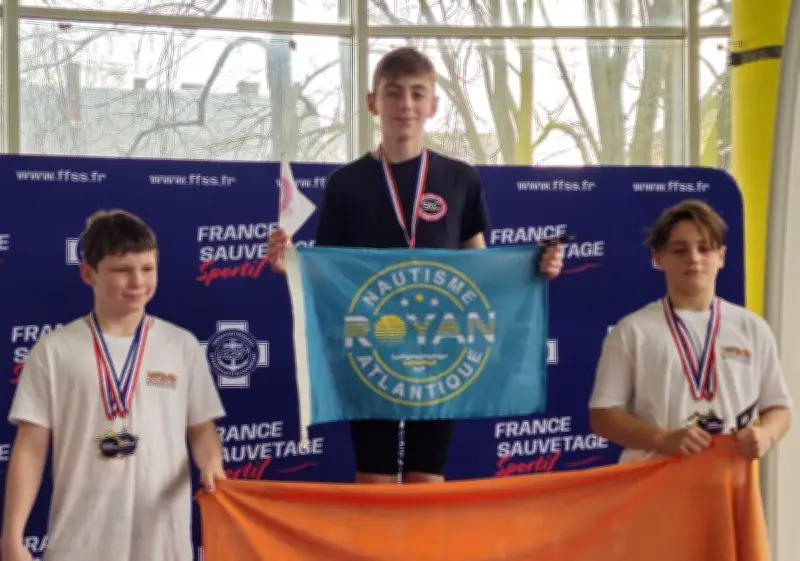 Henri Alexandre, champion de France de sauvetage, brille avec trois médailles à Amiens