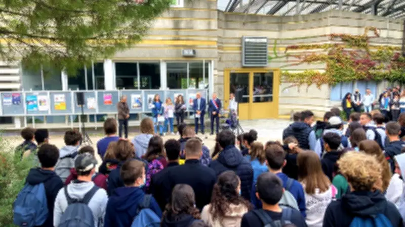 Hommage à Samuel Paty au lycée Champollion en présence du député Patrick Vignal