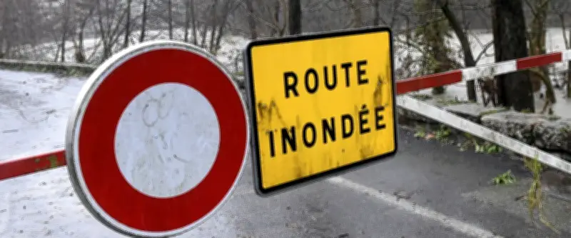 Hérault en alerte rouge crues : routes coupées, camping évacué, coupures d'électricité