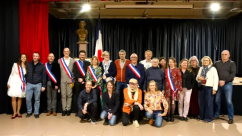 Installation du nouveau conseil municipal de Montbazin après la réélection de Josain Ribes
