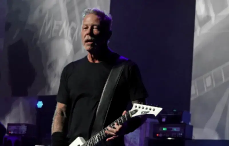 James Hetfield de Metallica demande en mariage sous l'eau avec des requins-baleines