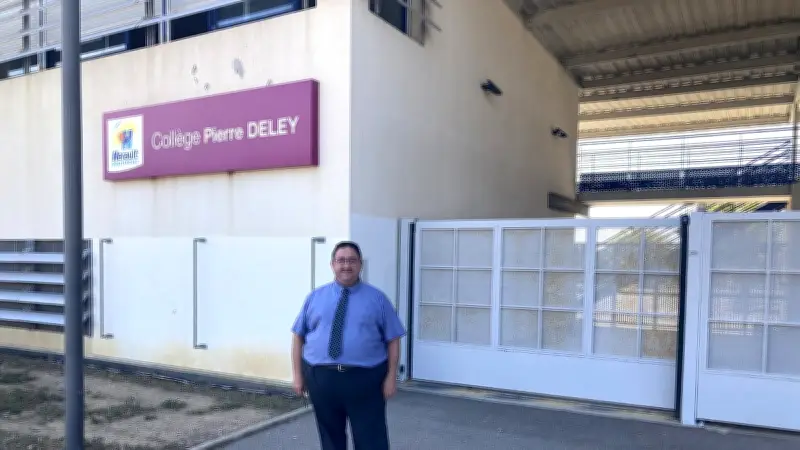 Joseph Cerdan, nouveau principal du collège Pierre-Deley à Marseillan