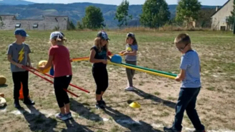 Journée sportive à Barre-des-Cévennes pour les élèves de Florac