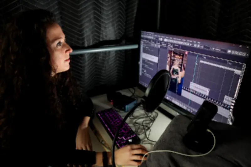 Julie Bonniec, comédienne de doublage bordelaise, s'adapte face à la menace de l'IA