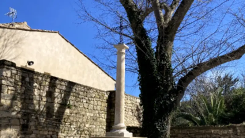 La croix de chemin d'Arpaillargues restaurée grâce à un programme européen