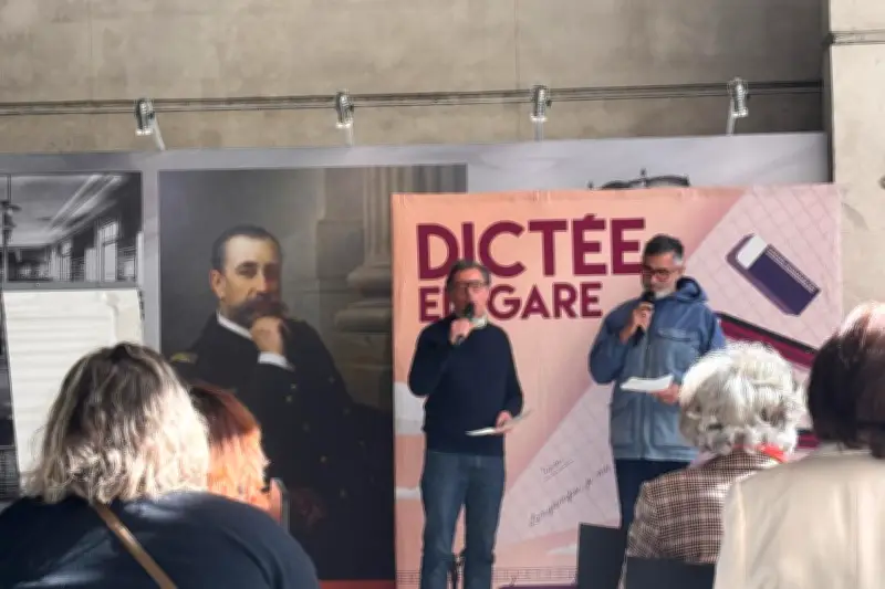 La gare de Monaco transformée en salle de classe pour une dictée littéraire sur les océans