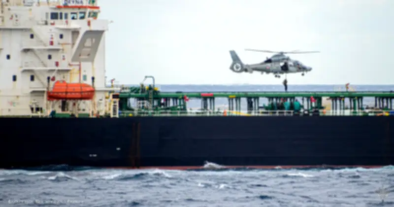 La Marine française arraisonne un pétrolier de la flotte fantôme russe en Méditerranée