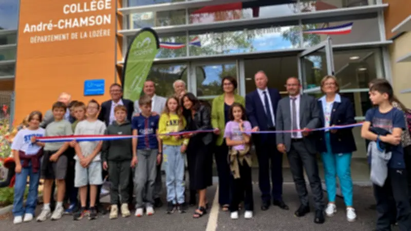 La rectrice inaugure le collège rénové de Meyrueis et visite l'école modèle de Vialas