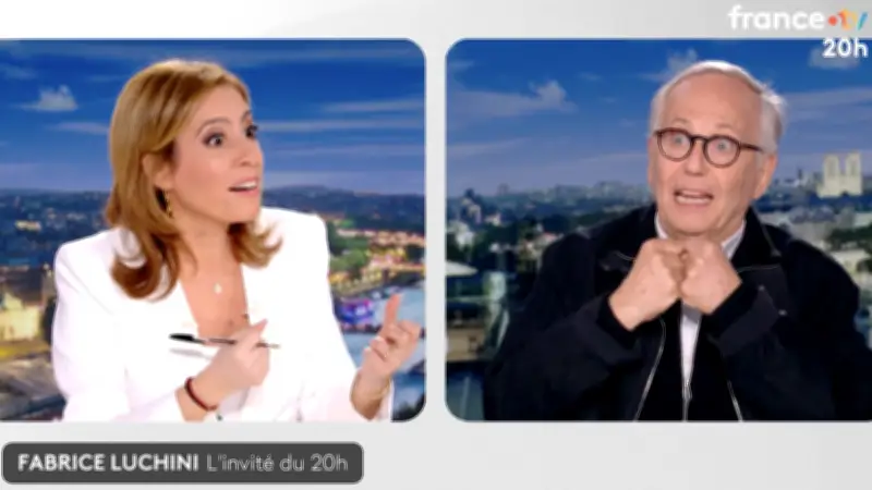 Léa Salamé recadre Fabrice Luchini en direct au JT de 20H après un terme familier