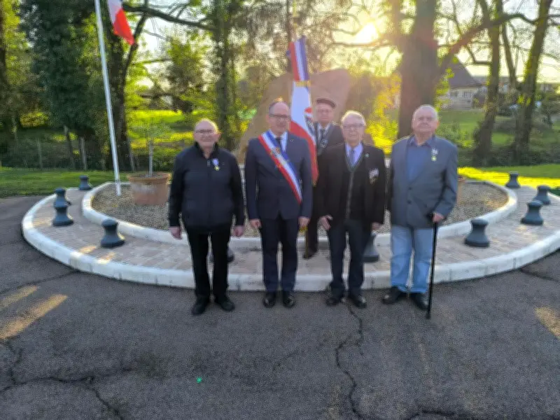 Lamonzie-Saint-Martin honore deux anciens combattants lors de la commémoration du 64e anniversaire du cessez-le-feu en Algérie