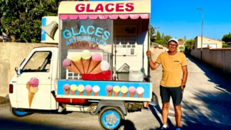 Laurent Viclin, le marchand de glaces de Sauvian, prolonge son activité après l'été