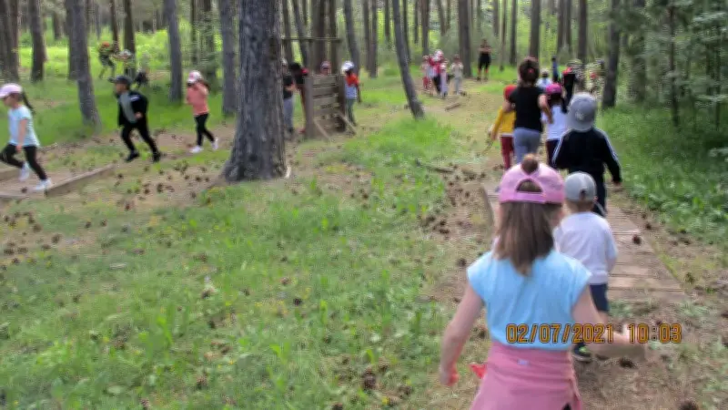 L'école maternelle Gérard-Pons clôture son projet École dehors par une sortie sur le causse de Mende