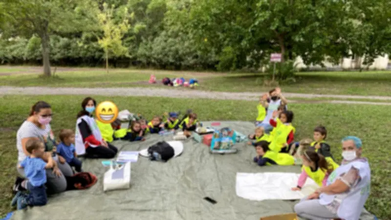 L'école maternelle Jean-Paul-II adopte la classe en plein air pour un apprentissage innovant