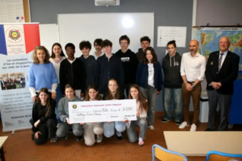 Le collège Simin-Palay reçoit 2 000 € pour un voyage mémoriel à Auschwitz