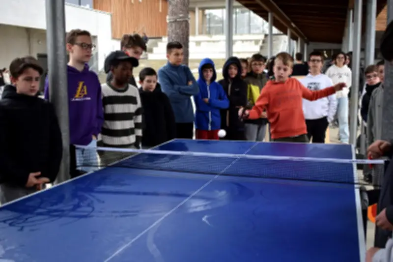 Le collège Wangari Maathaï primé avec une table de ping-pong pour la Semaine olympique