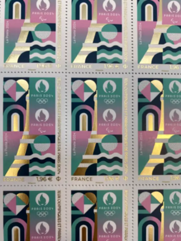 Le timbre officiel des JO Paris 2024 imprimé à Boulazac : un symbole mondial