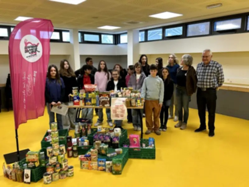 Les collégiens de Linxe mobilisés pour une collecte alimentaire record