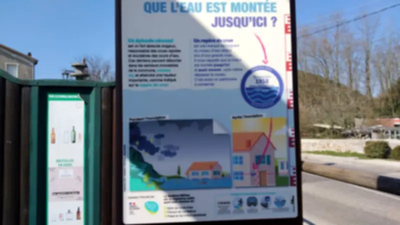 Les repères de la crue de 1958 rappellent la puissance dévastatrice de la Cèze