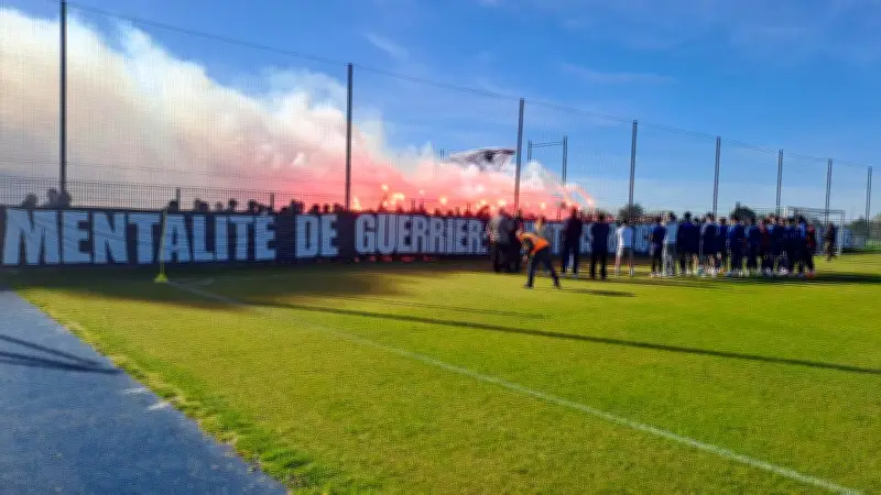 Les supporters des Girondins galvanisent l'équipe avant le match décisif contre Chauray