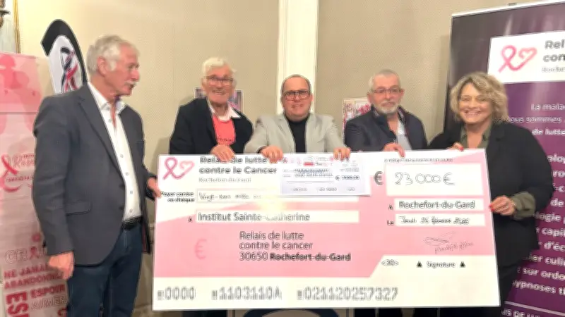 L'Institut Sainte-Catherine reçoit 30 000 € pour la lutte contre le cancer