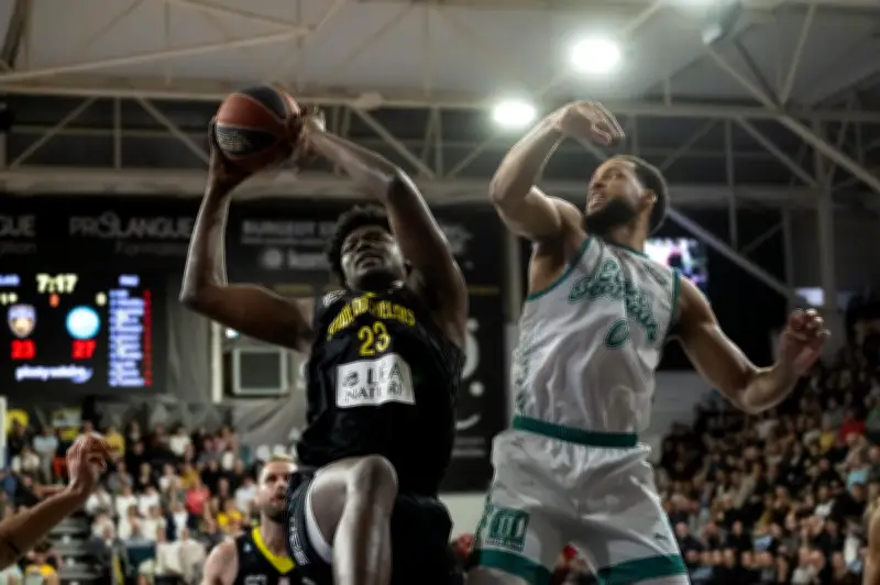 L'Élan Béarnais s'impose face au Stade Rochelais Basket dans un choc intense d'Élite 2