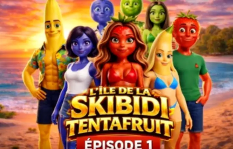 L'Île de la Skibidi Tentafruit : la téléréalité IA aux fruits humains qui cartonne sur TikTok