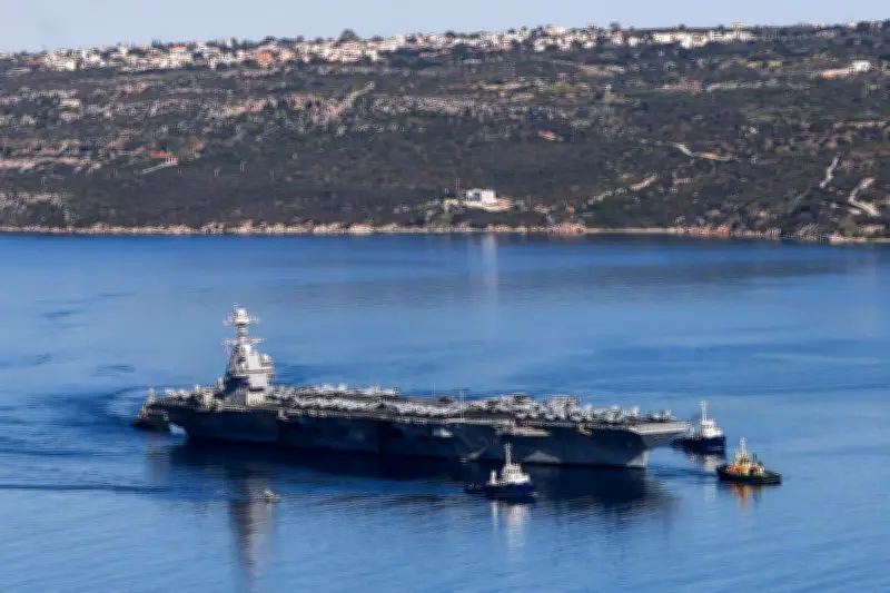 L'USS Gerald Ford, plus grand porte-avions du monde, fait escale en Grèce après un incendie en mer Rouge