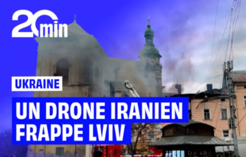 Lviv classée à l'Unesco frappée par un drone iranien lors d'une offensive russe massive