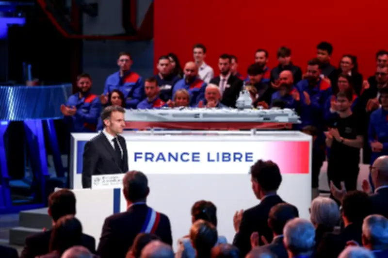 Macron baptise le futur porte-avions "France Libre" en hommage à l'esprit de résistance gaullien