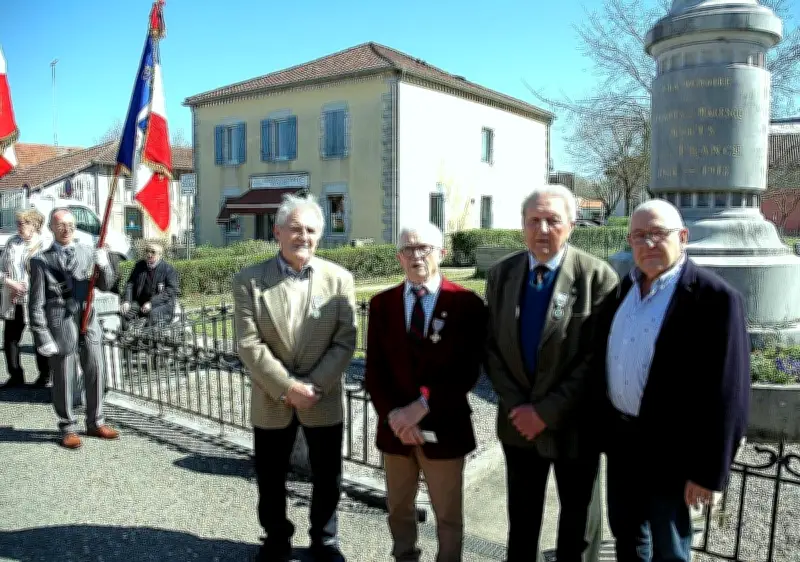 Magescq honore le cessez-le-feu de 1962 et distingue deux anciens combattants