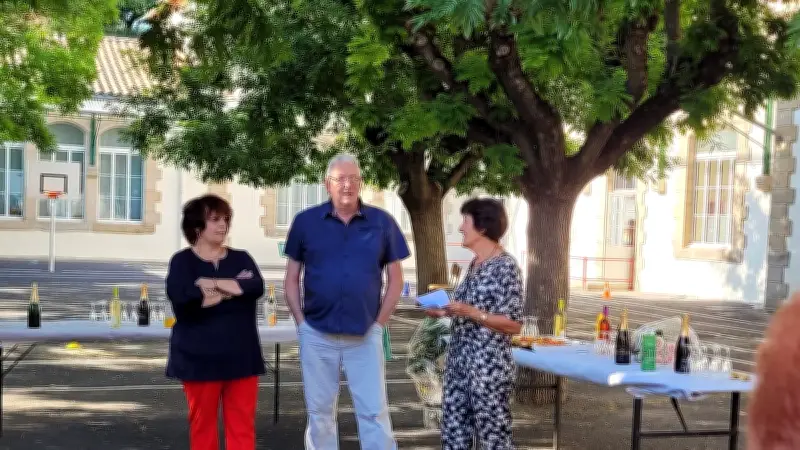 Marie-Christine Tour, cuisinière scolaire, prend sa retraite au Bousquet-d'Orb