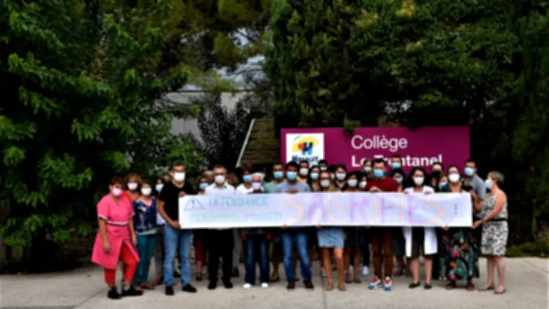 Mobilisation au collège Lo Trentanel pour défendre une secrétaire non renouvelée