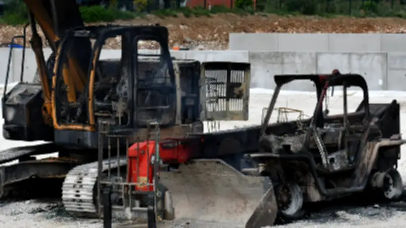 Montpellier : quatre pelleteuses incendiées sur le chantier de l'Hôtel des sécurités