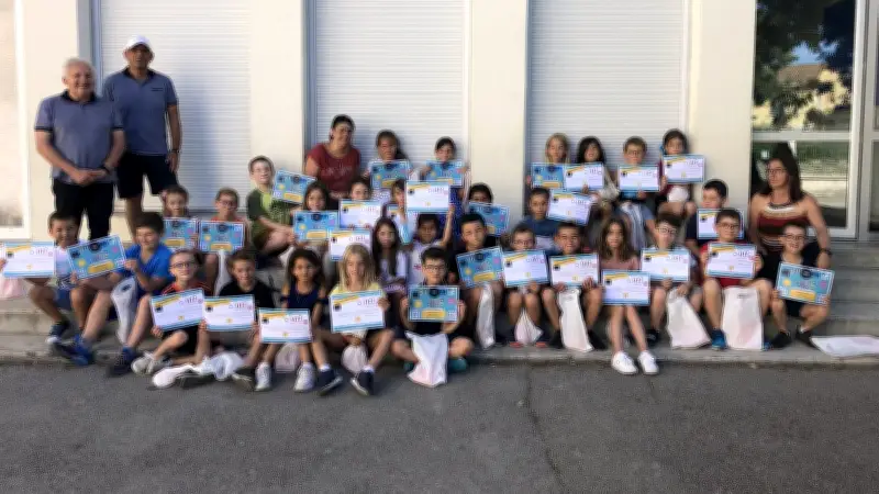 Moulézan : Diplômes de tennis remis aux élèves de primaire par le club Haut de Nîmes