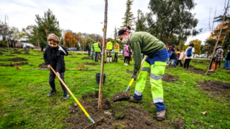 Nîmes : 1 544 écoliers de CP plantent des arbres pour verdir la ville