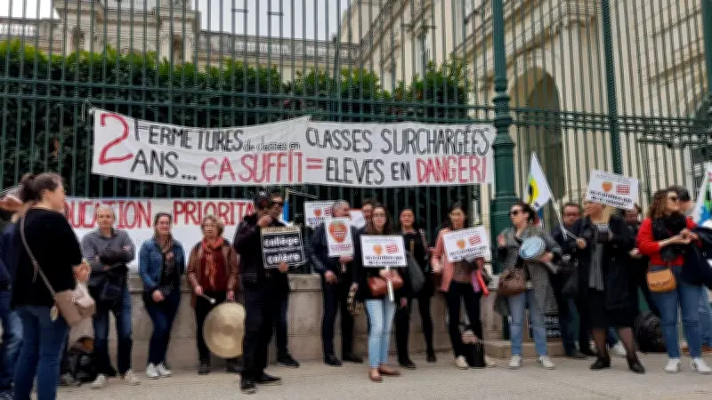 Nîmes : les enseignants de collèges prioritaires manifestent pour plus de moyens