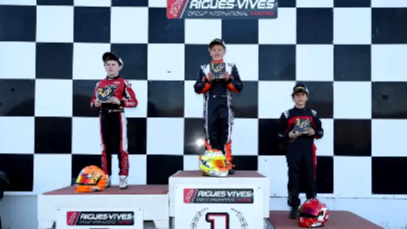 Owen Frontier, 10 ans, domine le championnat de karting en Ariège