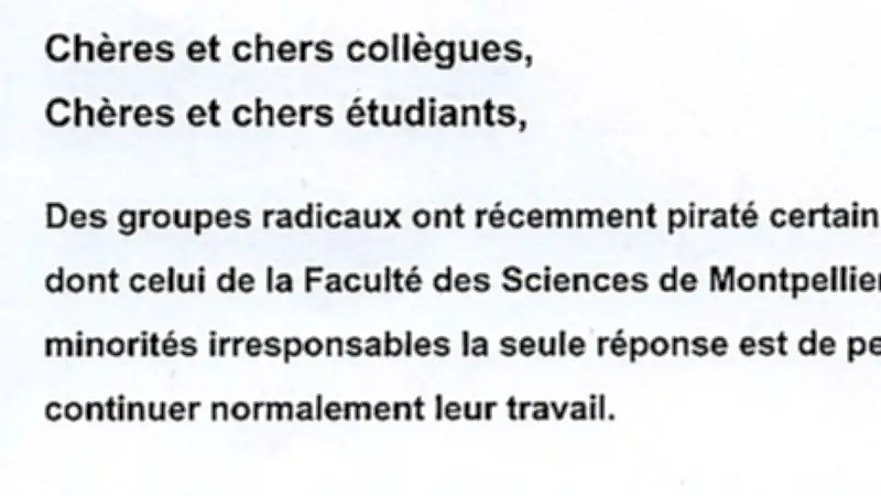 Piratage à Montpellier : la faculté des sciences et l'aquarium Mare Nostrum visés