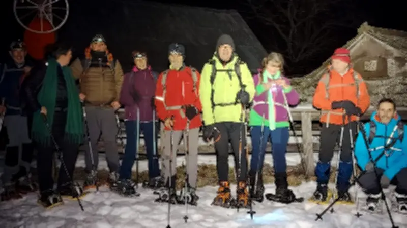 Randonnée Nocturne en Raquettes sur les Neiges du Prat-de-Bouc en Lozère