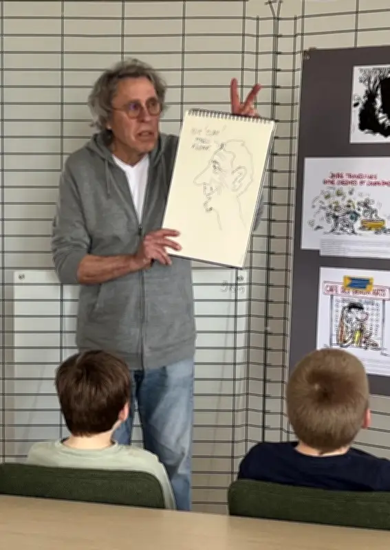 Rencontre artistique à Belvès : Bruno Vouters et Jean-Louis Savignac inspirent 40 élèves