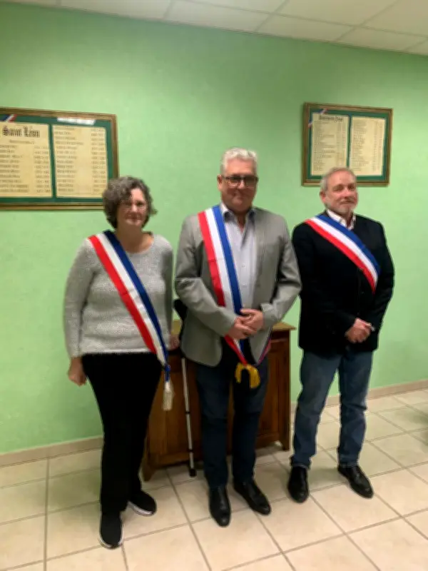 Saint-Léon : Vincent Triquet officiellement installé maire avec deux adjoints