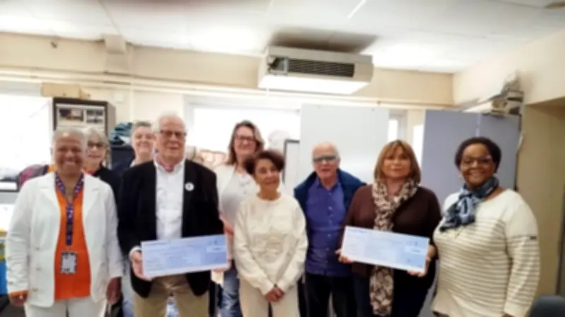 Saint-Quentin-la-Poterie : Deux chèques de 1 250 € remis à des associations caritatives