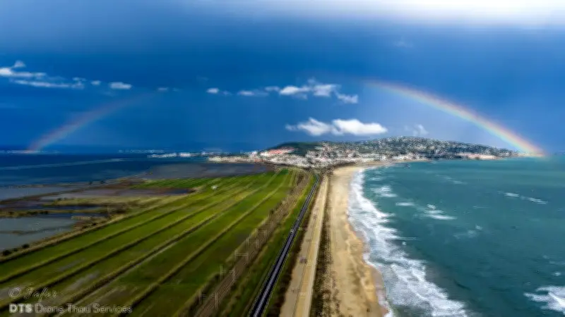 Un arc-en-ciel spectaculaire capturé par des photographes au-dessus de Sète