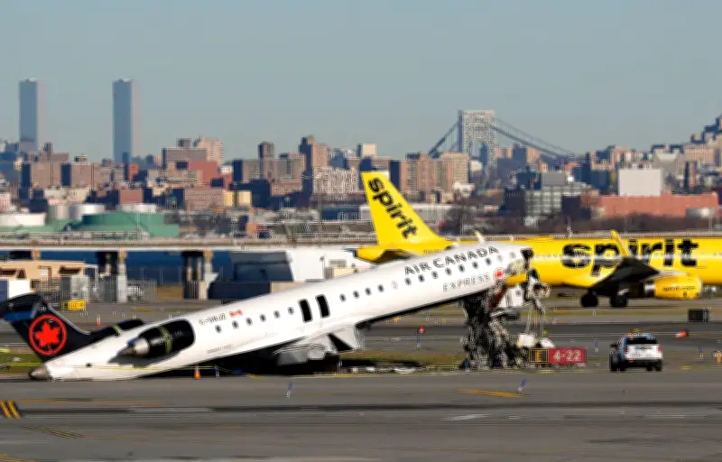 Un avion d'Air Canada percute un camion de pompiers à New York, deux pilotes héroïques tués