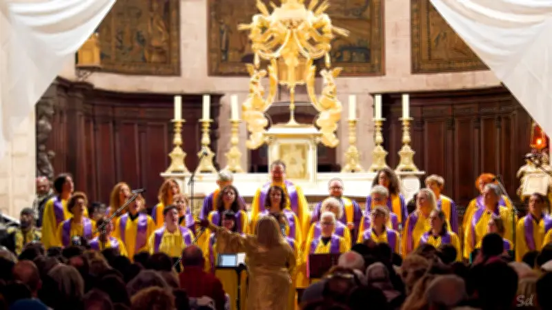 Un concert gospel polyphonique à l'Abbaye de Sylvanès avec les chorales ruthénoises