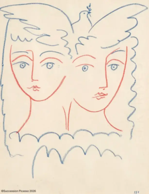 Un dessin de Picasso sur la paix aux enchères à Saint-Jean-de-Luz