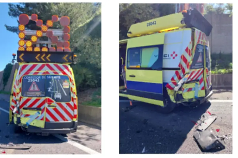 Un fourgon Vinci percuté sur l'A8 près de Cannes : dixième accident en 2026, campagne d'urgence lancée