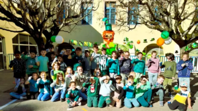 Une école aveyronnaise célèbre la Saint-Patrick avec ses élèves