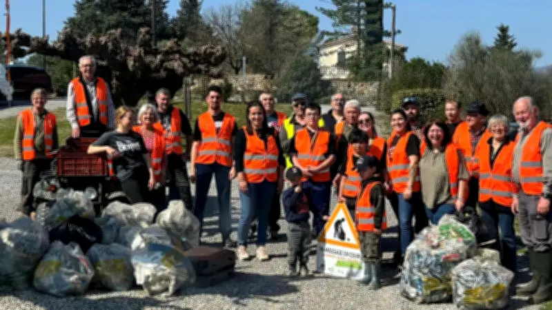 Une matinée citoyenne nettoie Conqueyrac : plus de 500 kg de déchets collectés