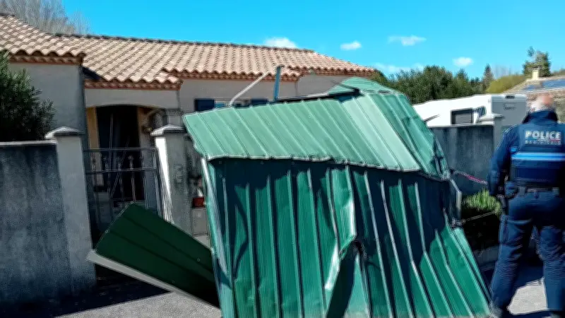 Vents violents dans le Gard : abri de jardin détruit, arbres tombés et vigilance maintenue